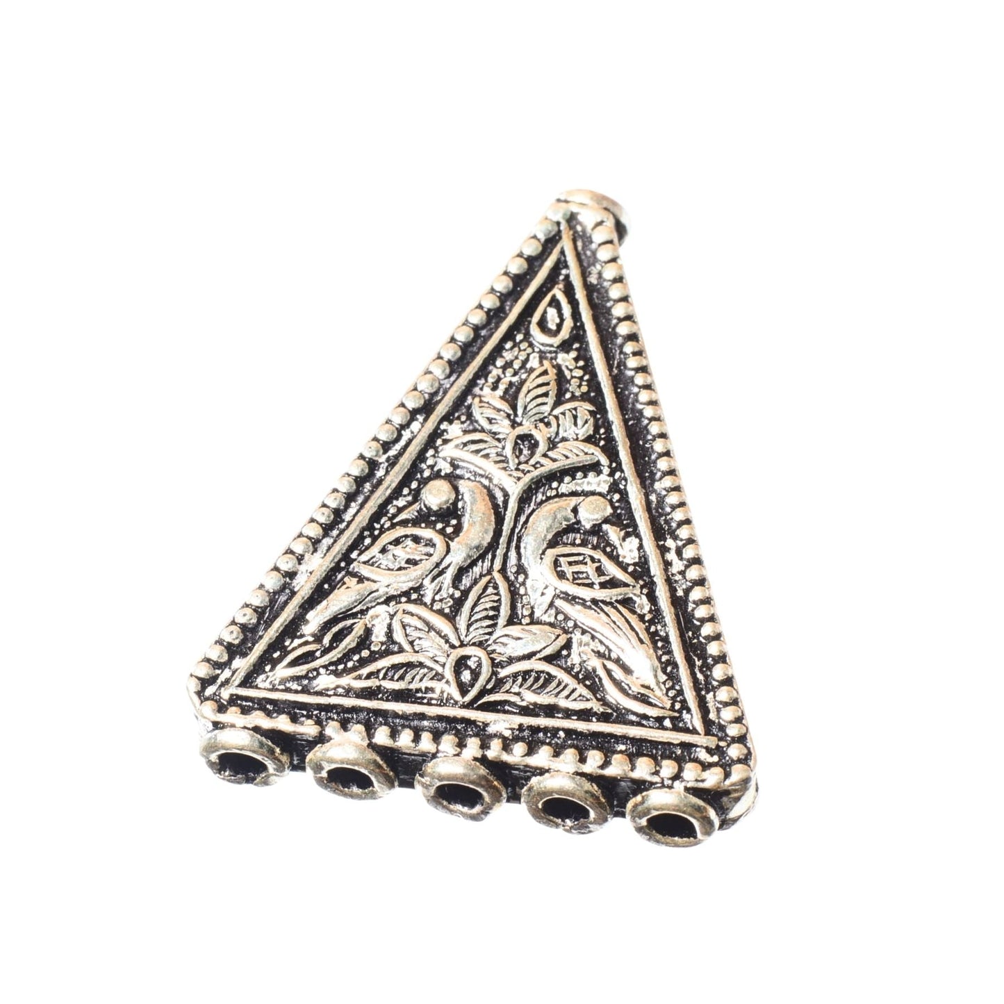 Sterling Silver Triangle Multi-Strand Connector – 35.5mm