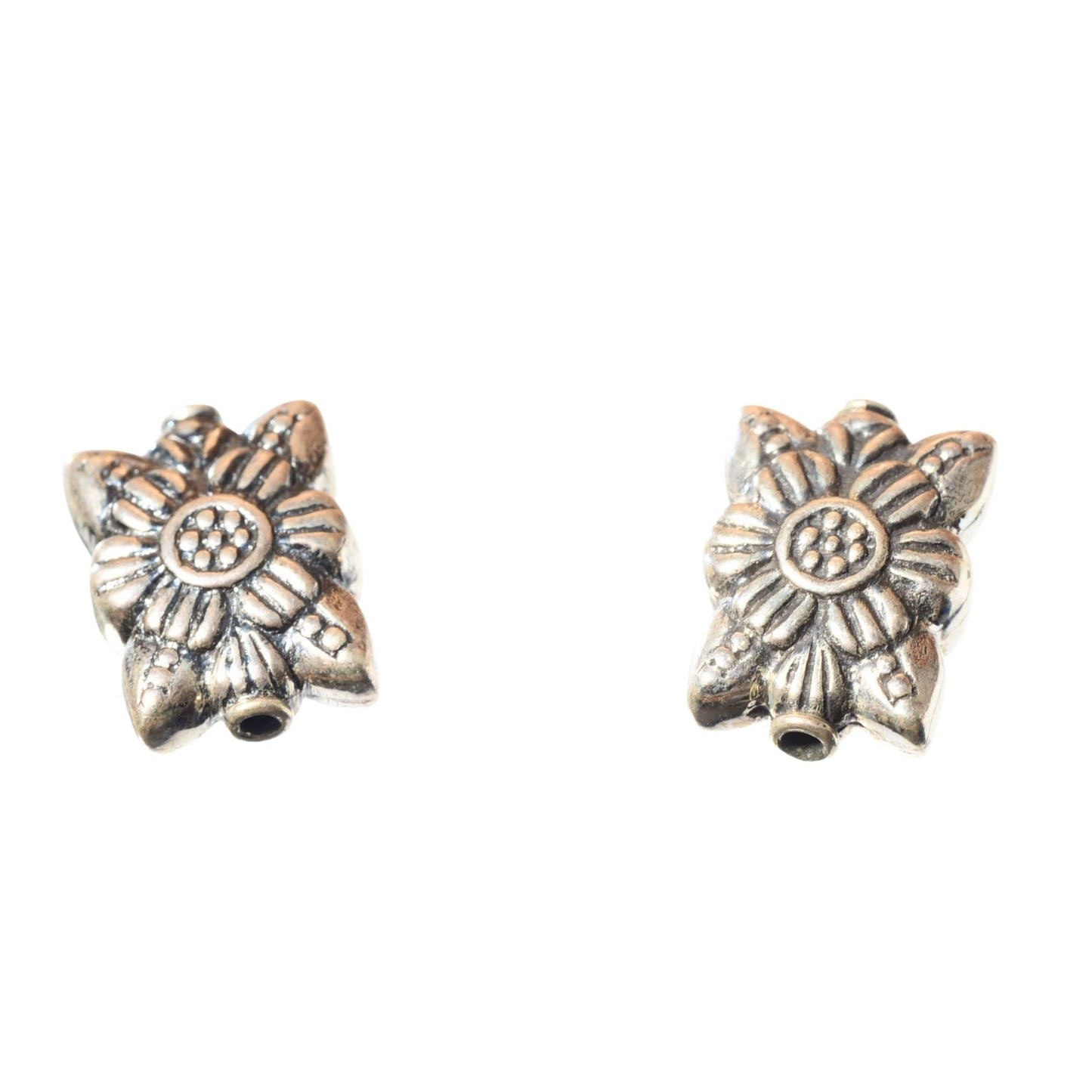 Sterling Silver Floral Spacer Bead – 15mm