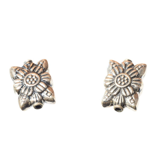 Sterling Silver Floral Spacer Bead – 15mm