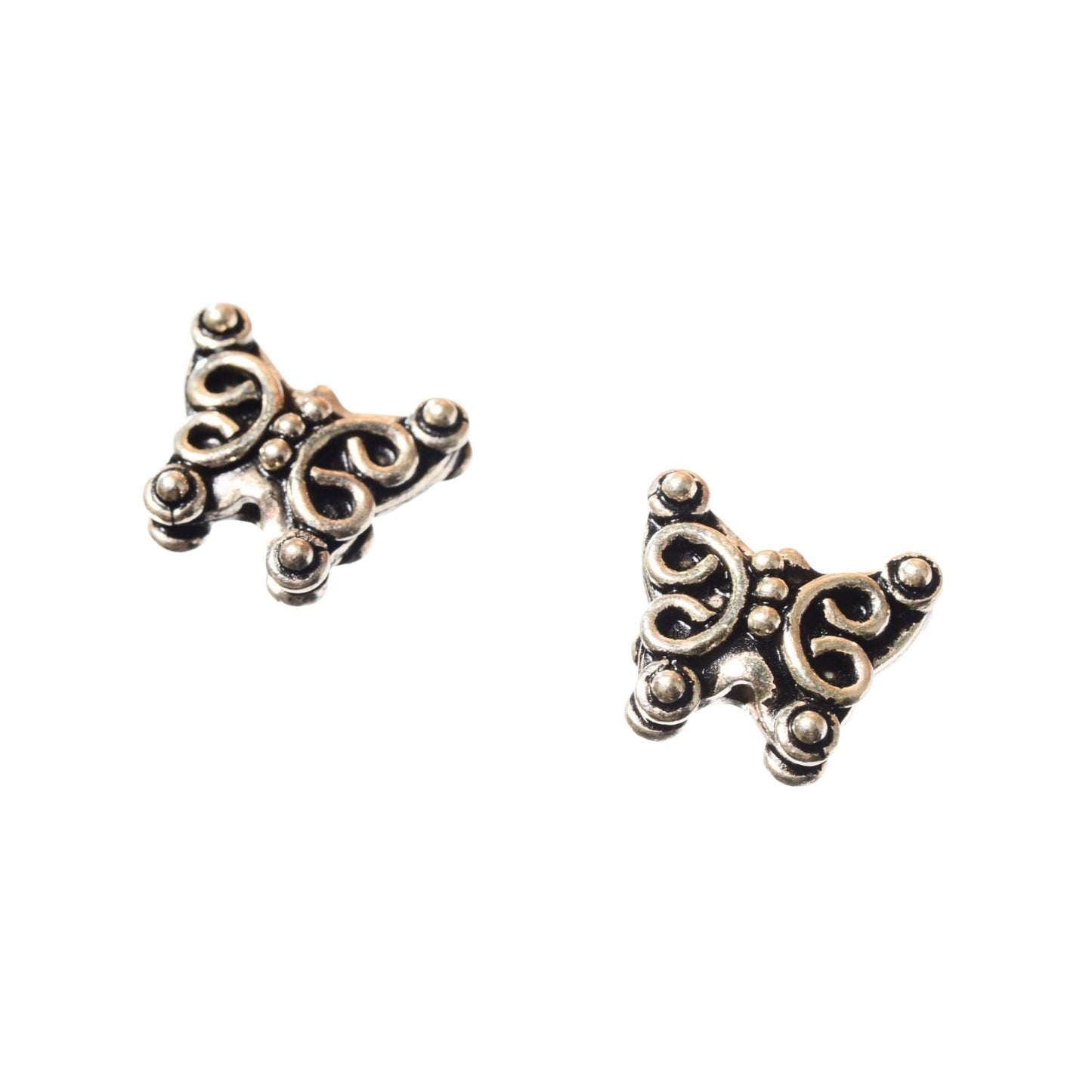 Sterling Silver Butterfly Bead – 12mm
