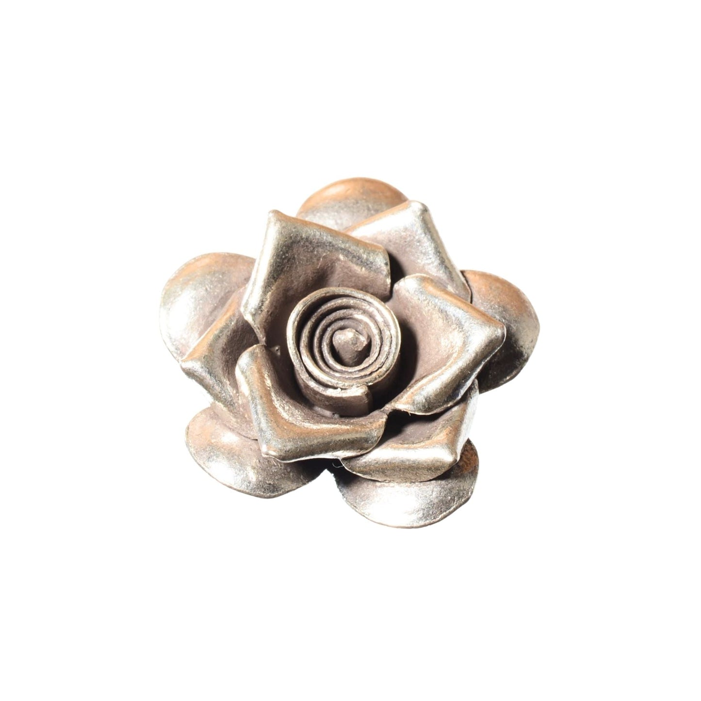 Sterling Silver Sculpted Flower Charm – 24mm