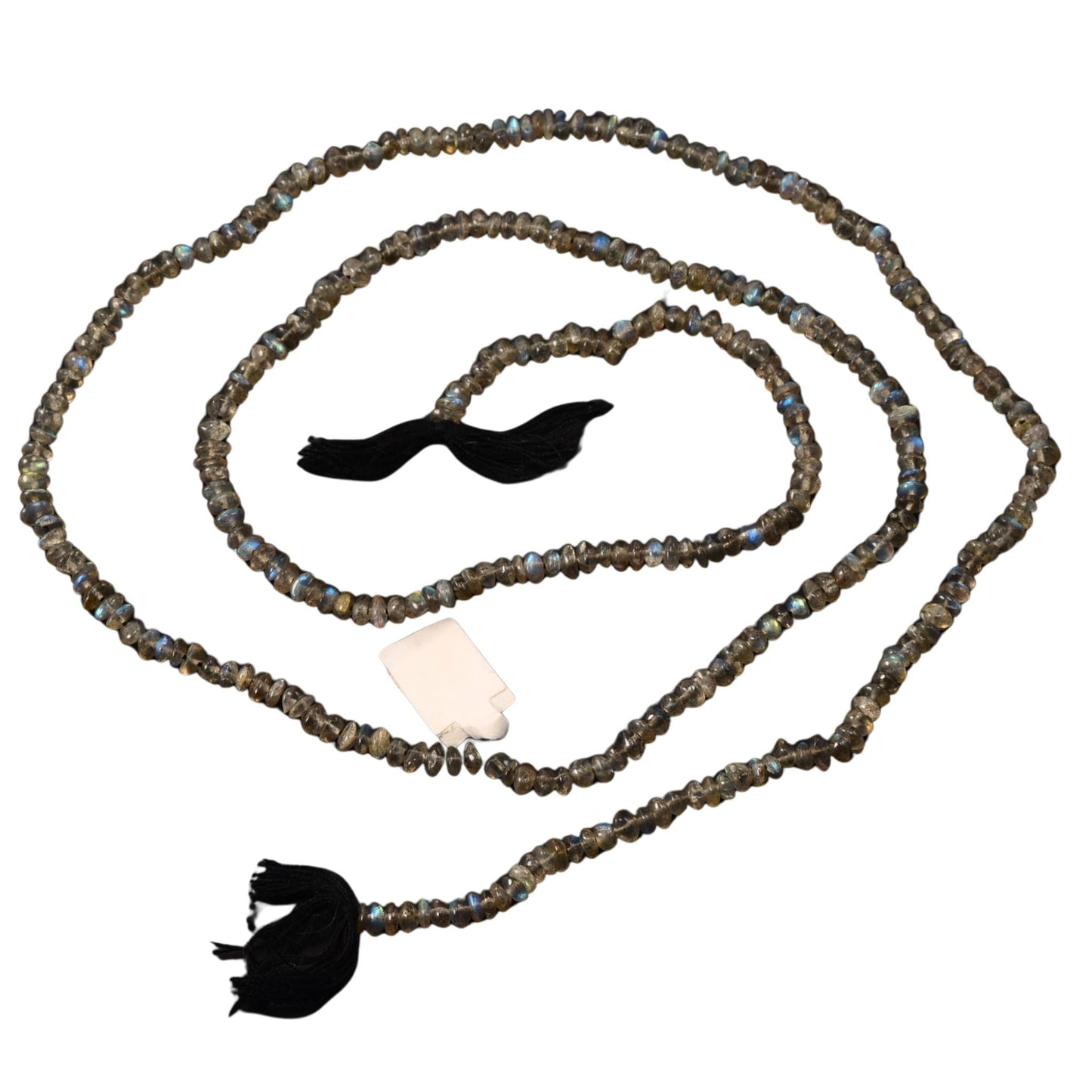 Labradorite Faceted Rondelle Beads – 4mm – 30″ Strand