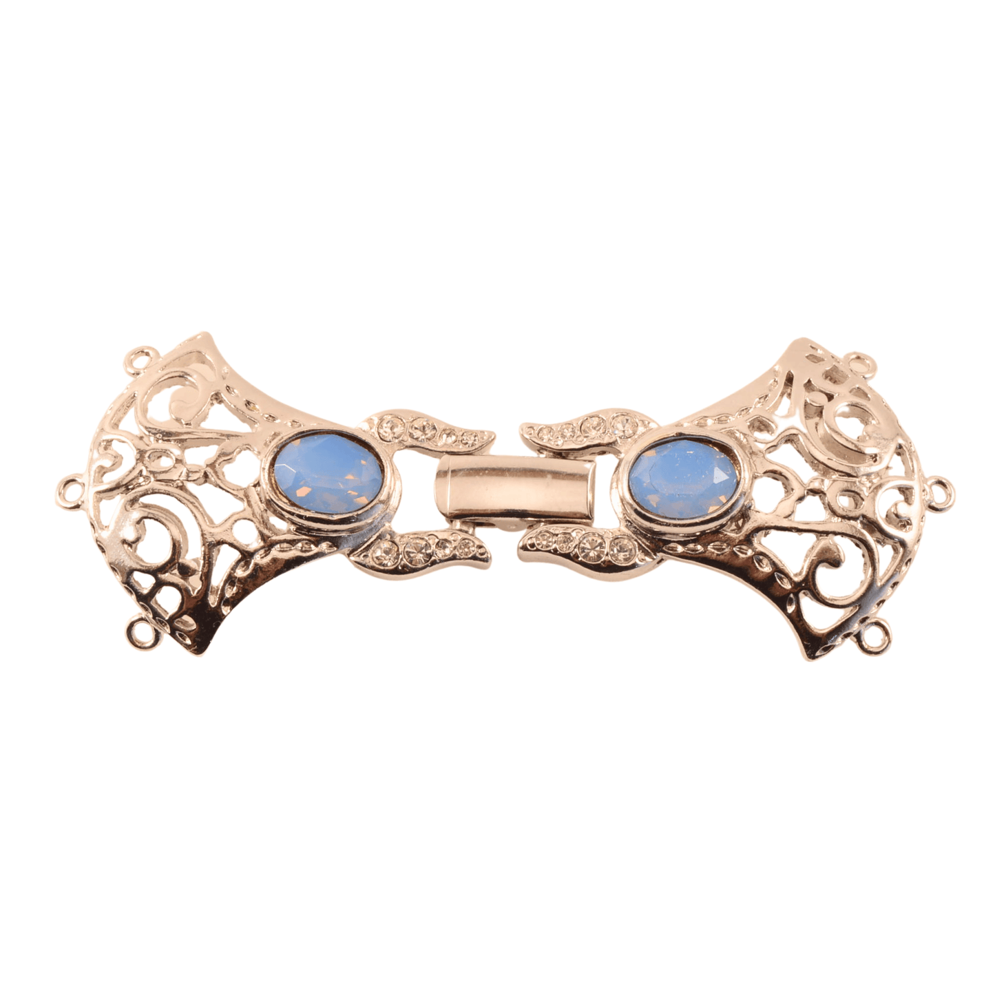 Decorative Buckle Box Clasp – 6 Loop Multi-Strand, 66mm x 25mm