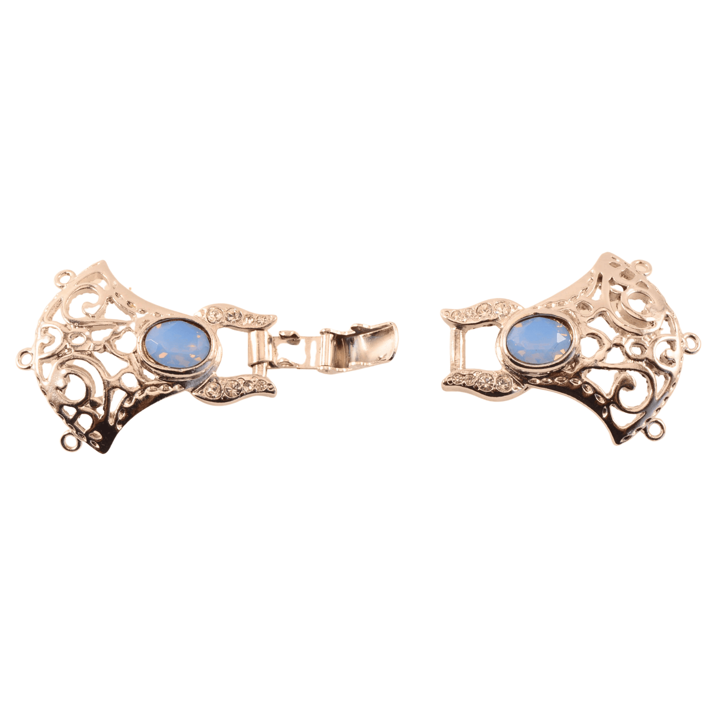 Decorative Buckle Box Clasp – 6 Loop Multi-Strand, 66mm x 25mm