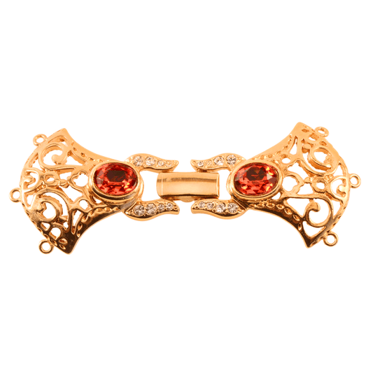 Decorative Buckle Box Clasp – 6 Loop Multi-Strand, 66mm x 25mm