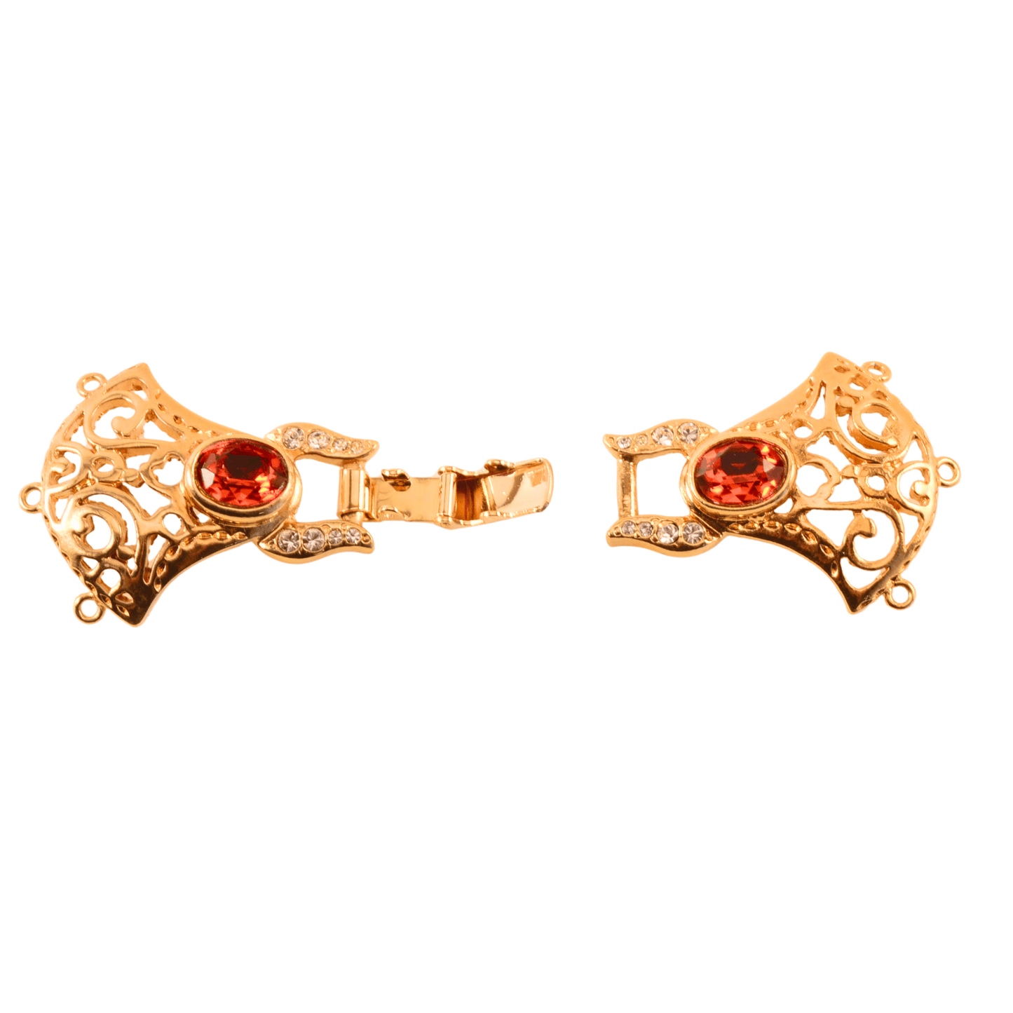 Decorative Buckle Box Clasp – 6 Loop Multi-Strand, 66mm x 25mm