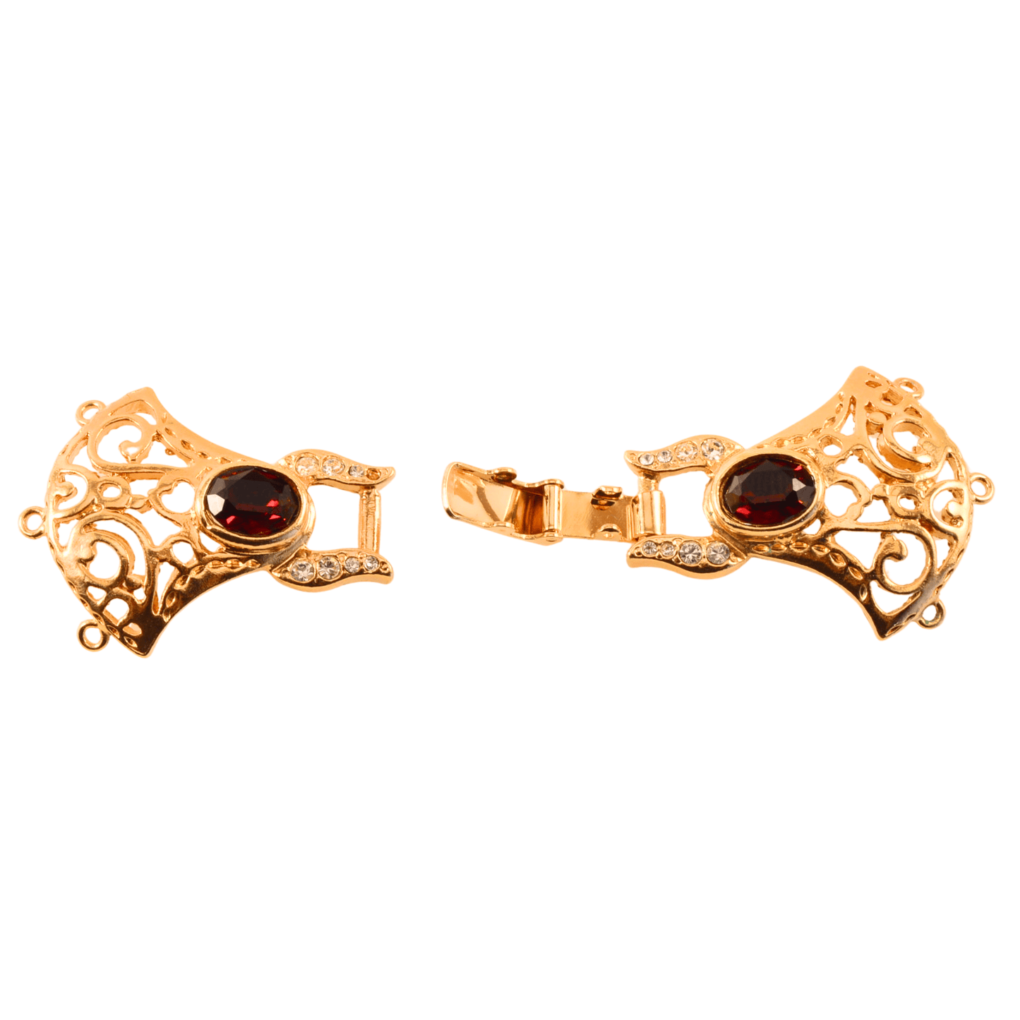 Decorative Buckle Box Clasp – 6 Loop Multi-Strand, 66mm x 25mm