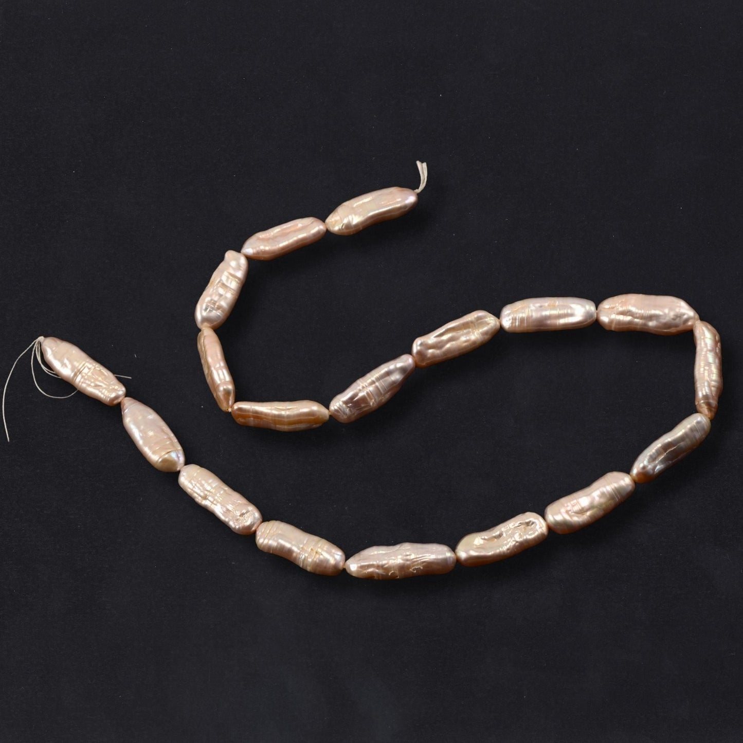 Freshwater Pearl Stick Beads Strand – Baroque Pearls ~25mm