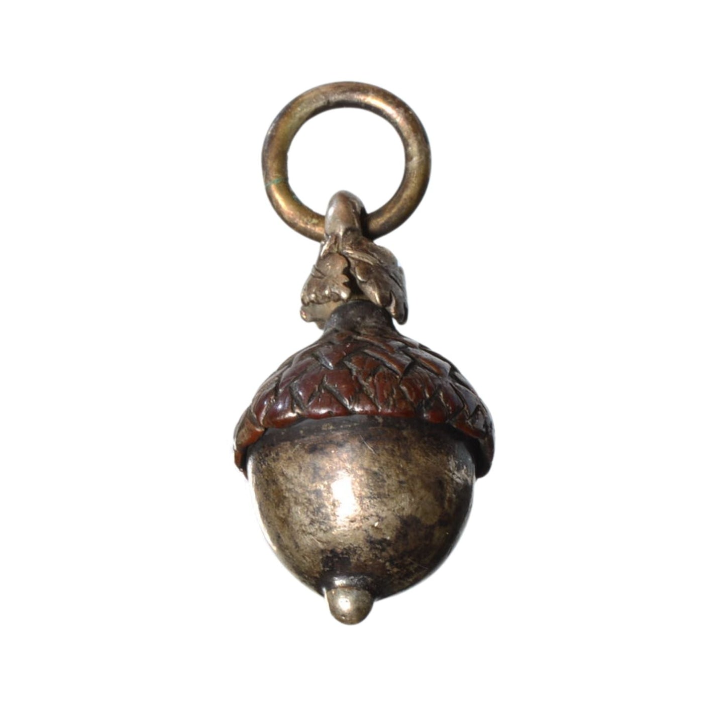 Bob Burkett Sterling Silver & Bronze Acorn Pendant – Artist Jewelry