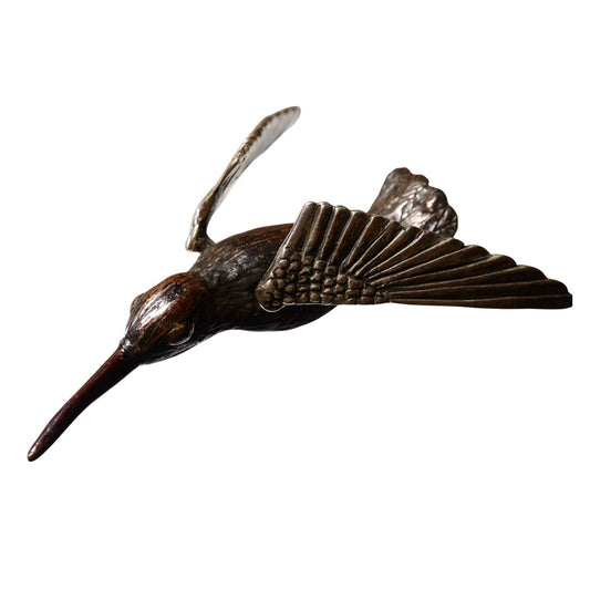Bob Burkett Articulating Hummingbird Pendant – Sterling Silver & Bronze
