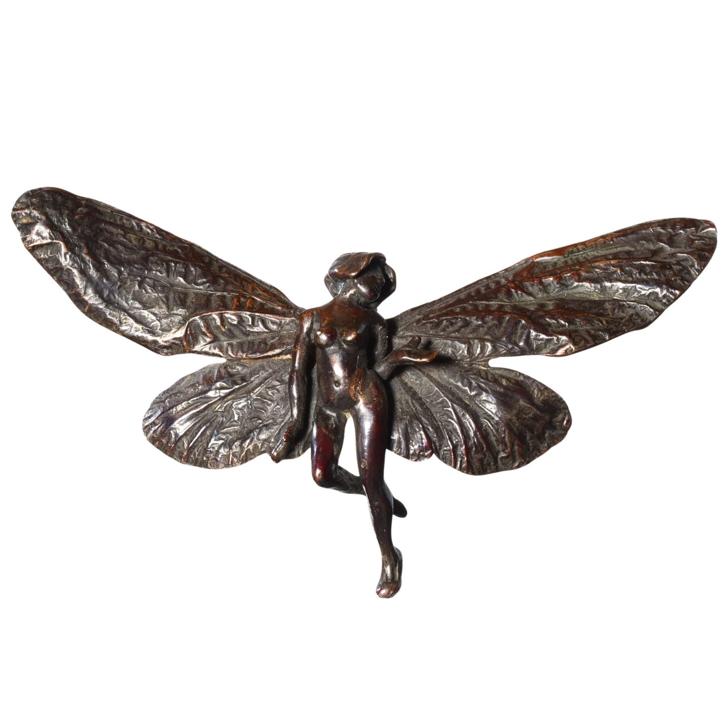 Bob Burkett Bronze Fairy Pendant – Sculptural Artist Jewelry