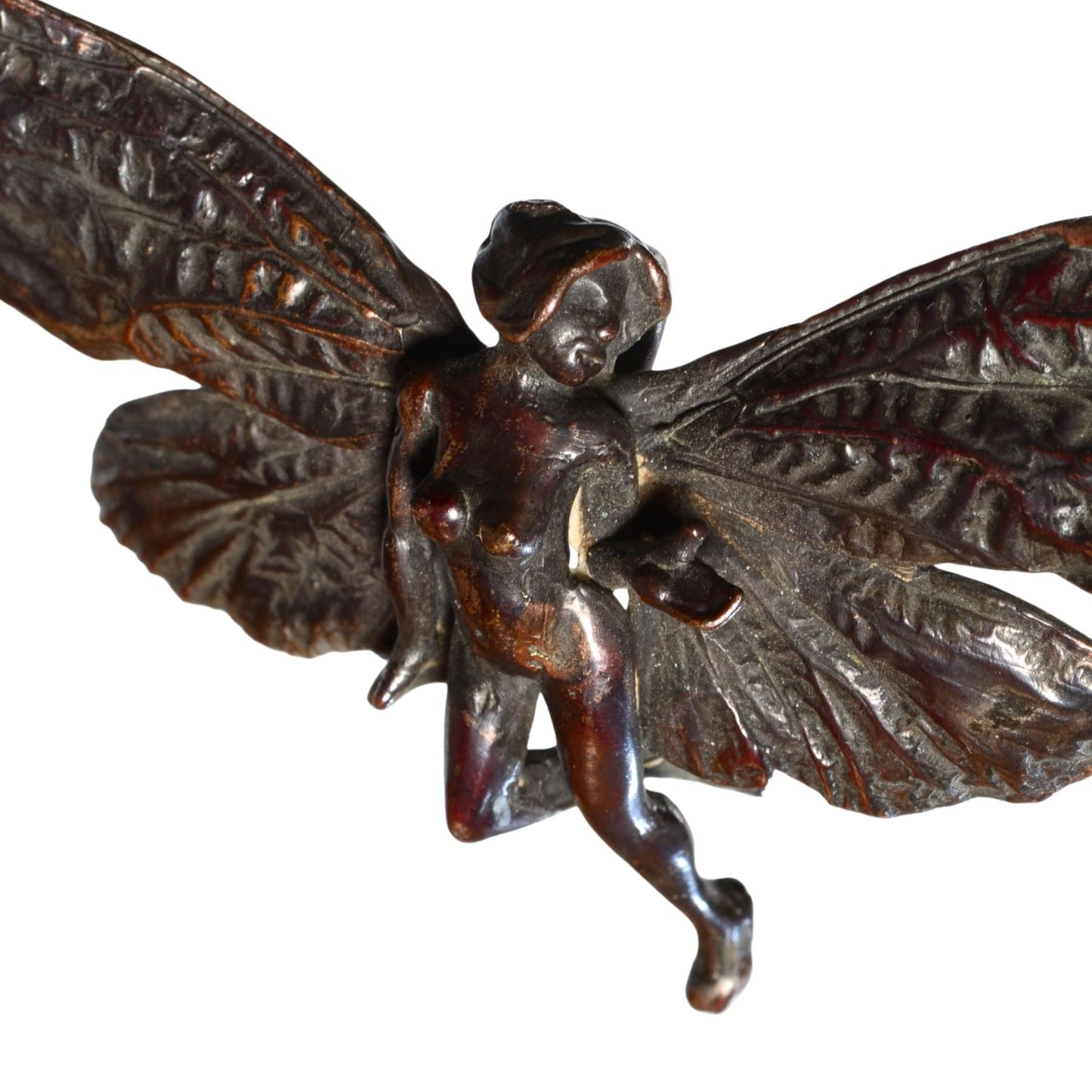 Bob Burkett Bronze Fairy Pendant – Sculptural Artist Jewelry
