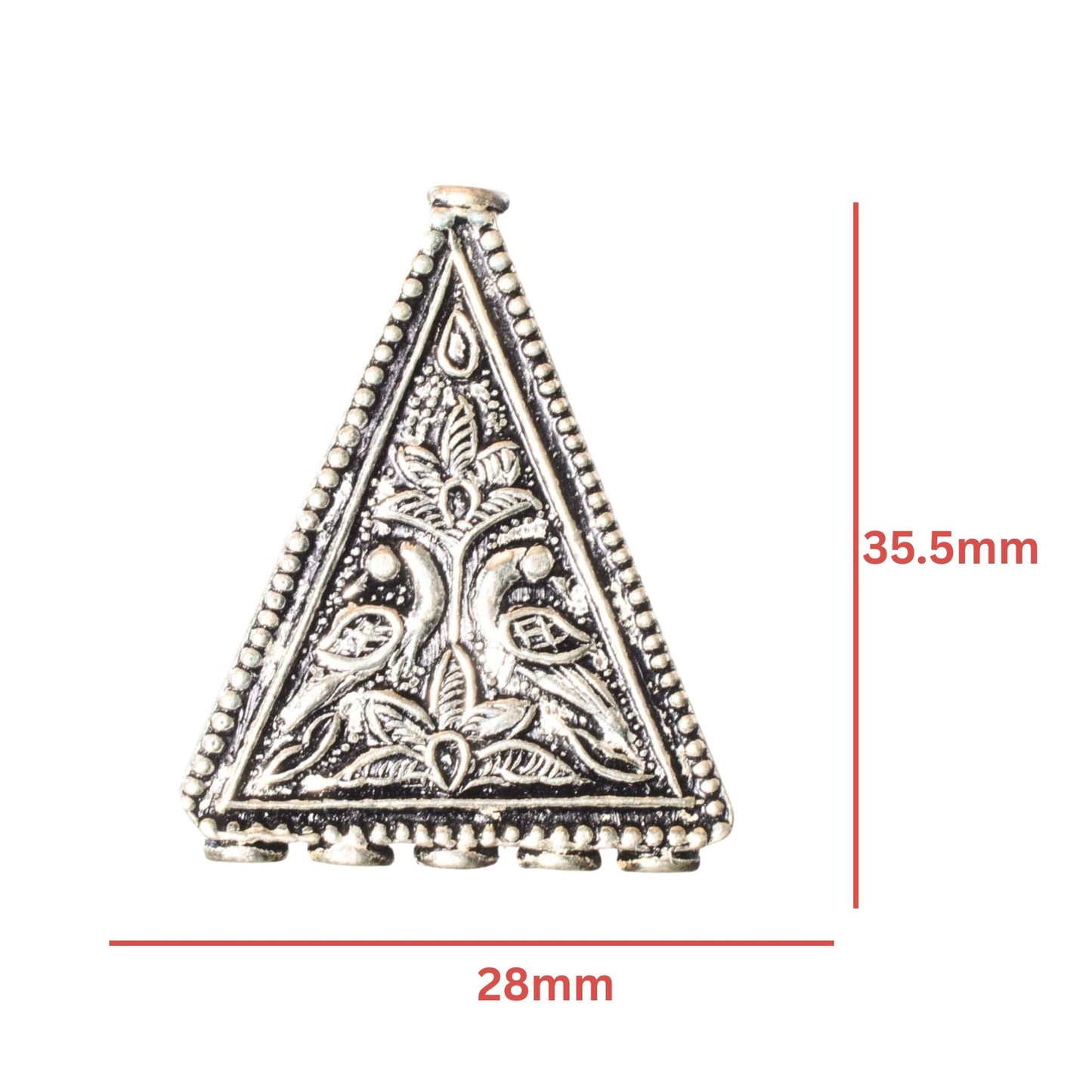 Sterling Silver Triangle Multi-Strand Connector – 35.5mm