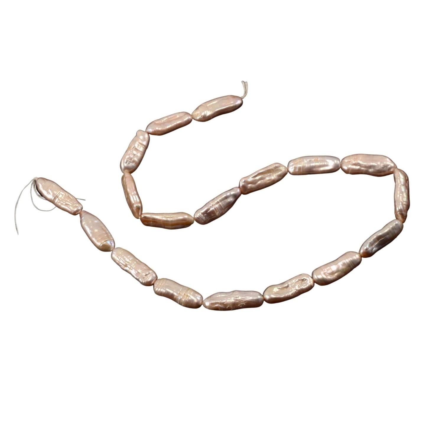 Freshwater Pearl Stick Beads Strand – Baroque Pearls ~25mm