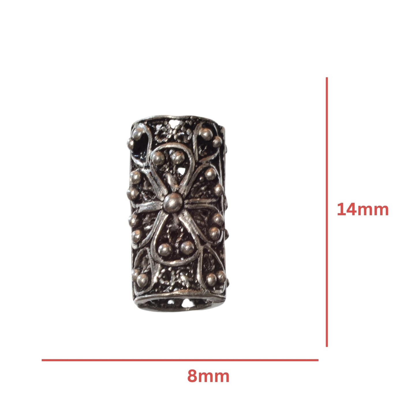 Sterling Silver Large Hole Spacer Bead – 5mm Hole