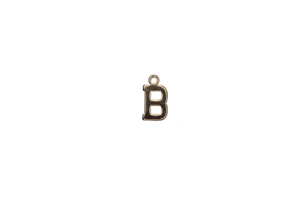 8.5mm Letters of the Alphabet Charms - Available in Silver and Gold - Made of Solid Pewter - Sold Individually