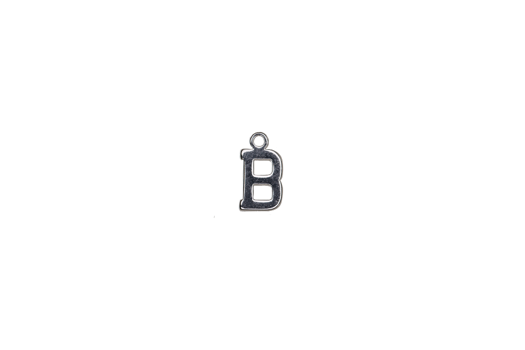 8.5mm Letters of the Alphabet Charms - Available in Silver and Gold - Made of Solid Pewter - Sold Individually