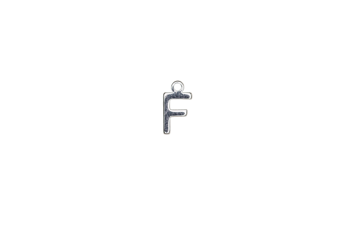 8.5mm Letters of the Alphabet Charms - Available in Silver and Gold - Made of Solid Pewter - Sold Individually