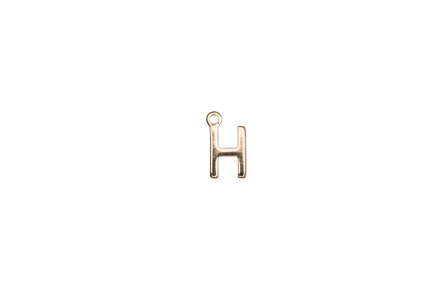 8.5mm Letters of the Alphabet Charms - Available in Silver and Gold - Made of Solid Pewter - Sold Individually