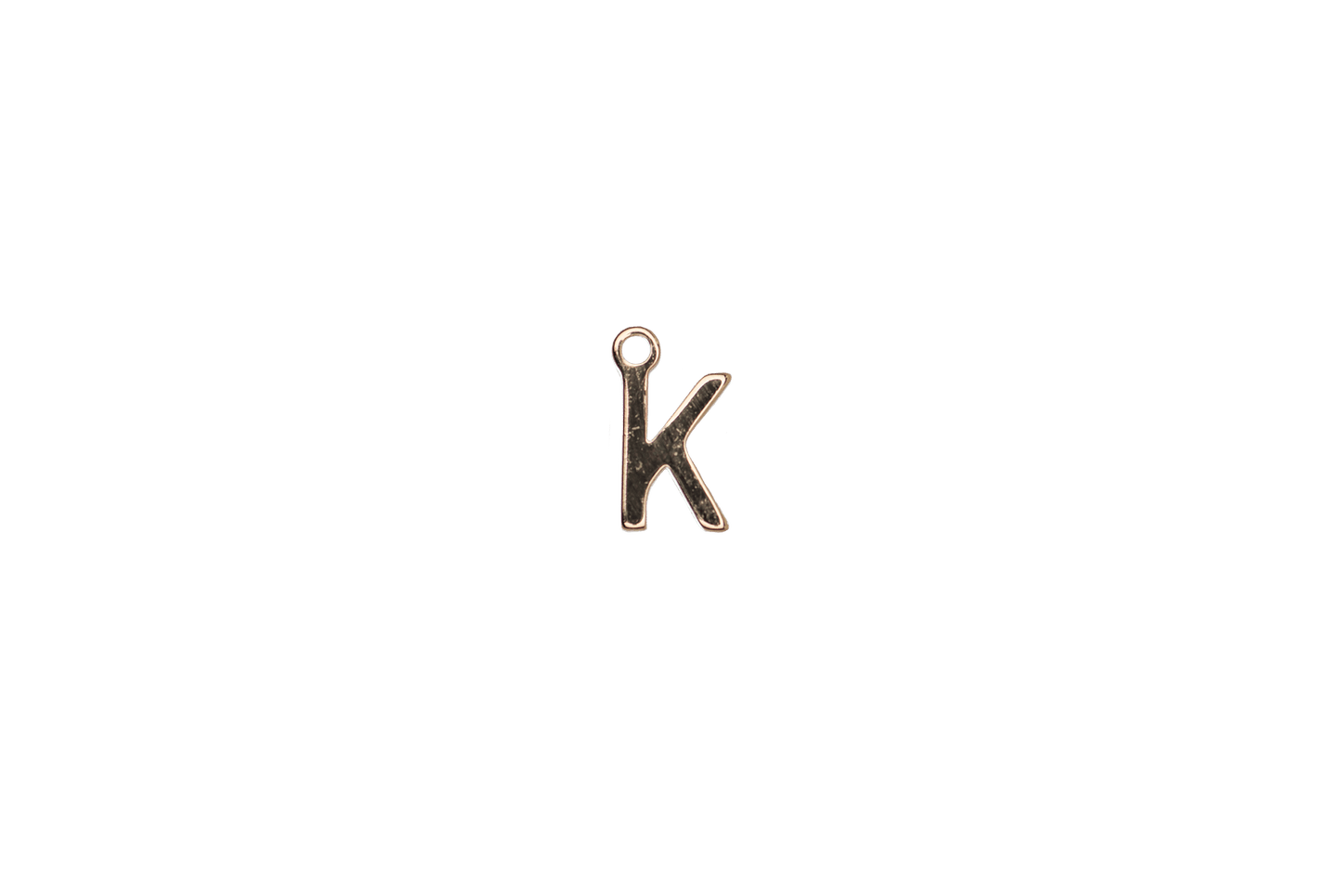 8.5mm Letters of the Alphabet Charms - Available in Silver and Gold - Made of Solid Pewter - Sold Individually
