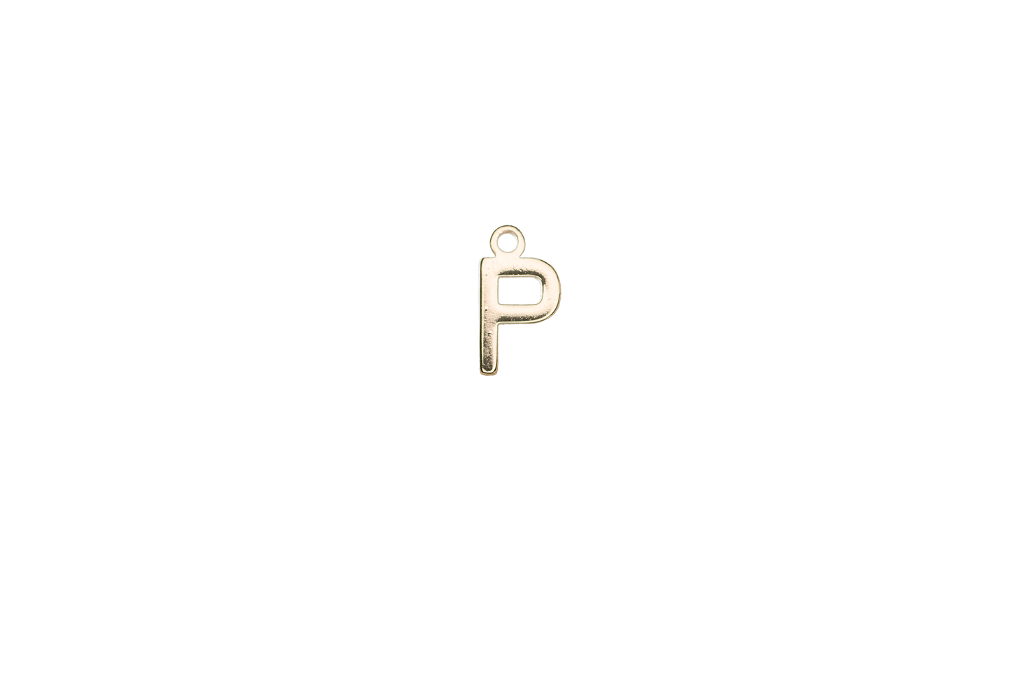 8.5mm Letters of the Alphabet Charms - Available in Silver and Gold - Made of Solid Pewter - Sold Individually