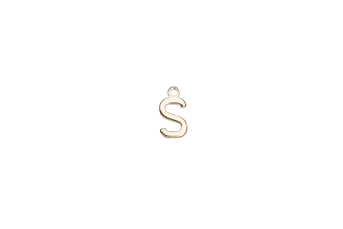 8.5mm Letters of the Alphabet Charms - Available in Silver and Gold - Made of Solid Pewter - Sold Individually