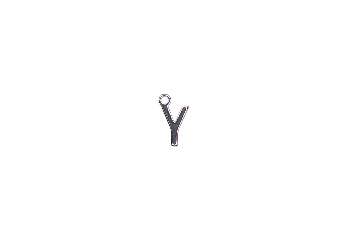 8.5mm Letters of the Alphabet Charms - Available in Silver and Gold - Made of Solid Pewter - Sold Individually