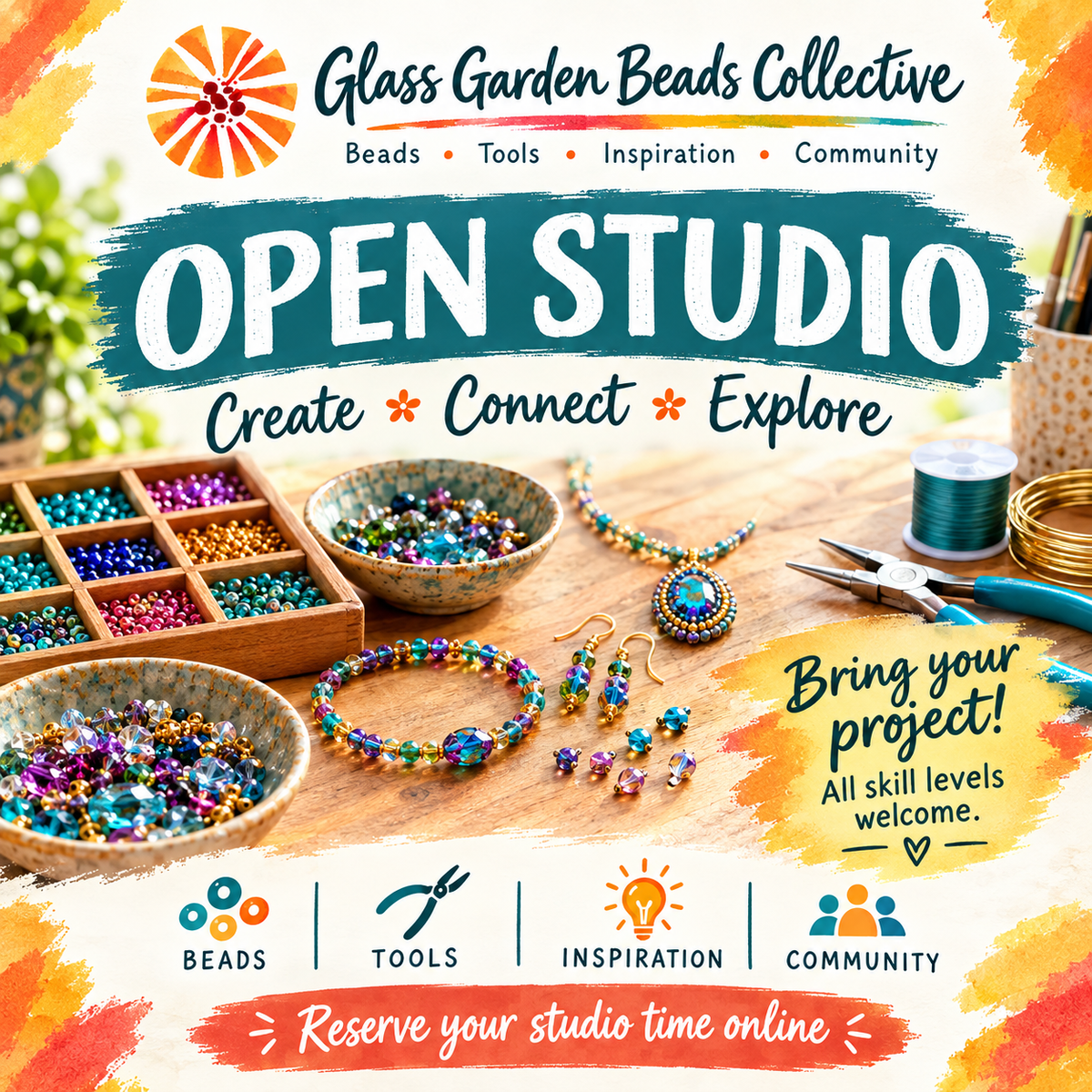 ✨Open Studio at Glass Garden Beads Collective✨