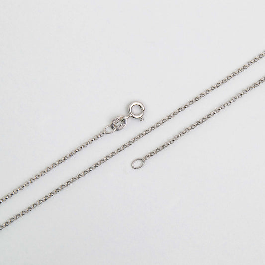 1.50mm Rolo Chain Sterling Silver Necklace with Spring Ring Clasp - Available in 3 Sizes - Made in Italy - .925 Sterling Silver - N3ST