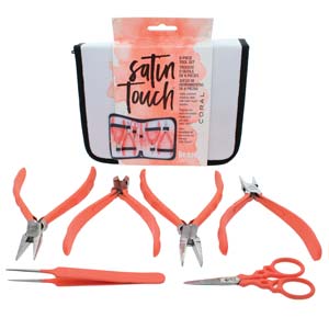 Satin Touch 6 Piece Tool Set Coral PL200