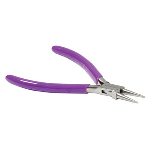 Round Nose Plier 120mm Purple Handle PL724 The Beadsmith