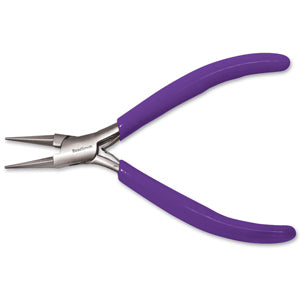 Round Nose Plier 120mm Purple Handle PL724 The Beadsmith