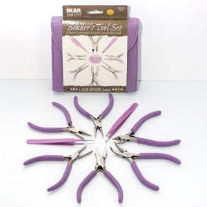 Beader's Tool Set Purple Color Plier Set & Clutch Orchid
