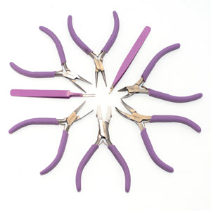 Beader's Tool Set Purple Color Plier Set & Clutch Orchid