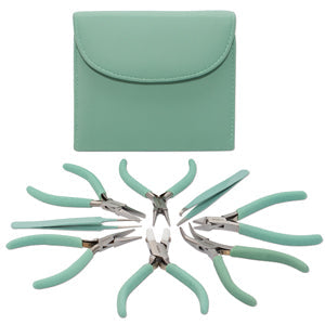 Beader's Tool Plier Set Clutch-Aqua The BeadSmith