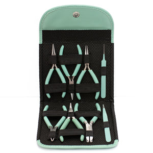 Beader's Tool Plier Set Clutch-Aqua The BeadSmith
