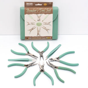 Beader's Tool Plier Set Clutch-Aqua The BeadSmith
