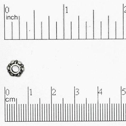 7.8mm x 3.8mm Donut Coral Bead - Made of Pewter - Sold Individually - CBS5/B200