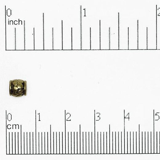 5.8mm Pewter Beads in Silver Pewter & Gold - Sold by Pack of 100 - CBS5/B400