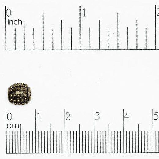 Bumpy 7mm Bead in Silver Pewter & Gold - Sold by Pack of 100 - CBS5/B900