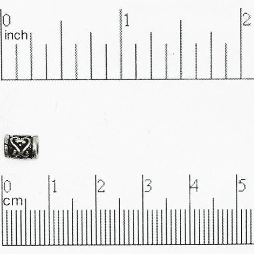 6.8mm x 5mm Gold or Solid Pewter Bead Sold in 100 Packs - CBS5/B1300
