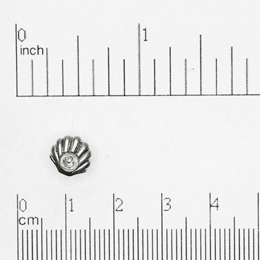 8.5mm Seashell Post Earring - Made of Pewter - Sold Individually - CBSG7