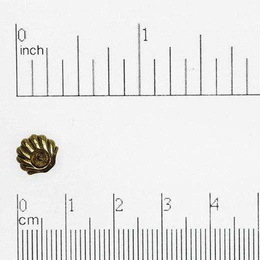 8.5mm Seashell Post Earring - Made of Pewter - Sold Individually - CBSG7