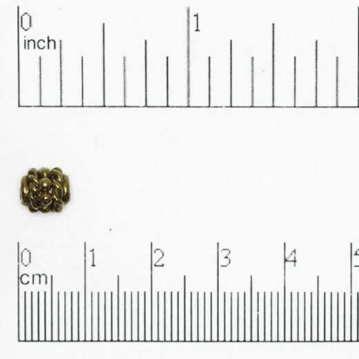 8mm Bubble Rope Bead - Made of Pewter - Sold Individually - CBS 120