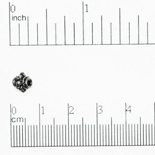 6mm Rope and Pearl Bead - Made of Pewter - Sold Individually - CBS219