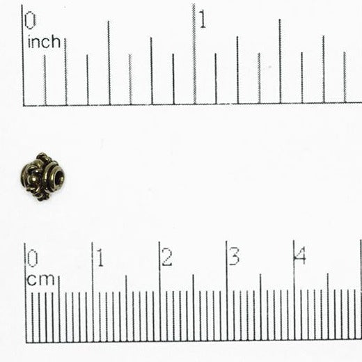6mm Rope and Pearl Bead - Made of Pewter - Sold Individually - CBS219