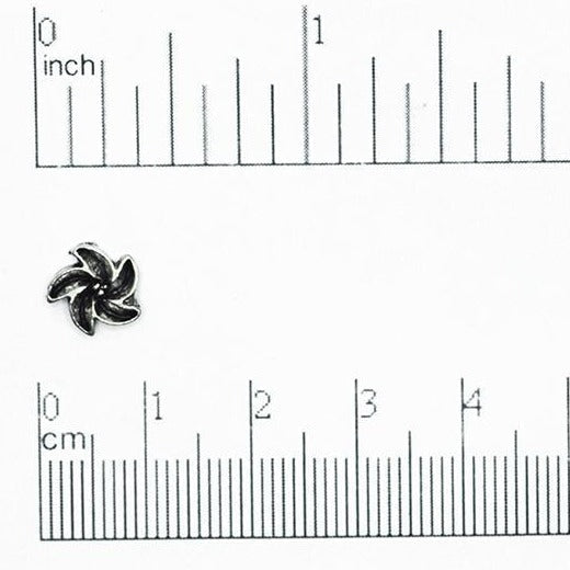 9mm x 4mm Hurricane Star Bead - Made of Pewter - Sold Individually - CBS314