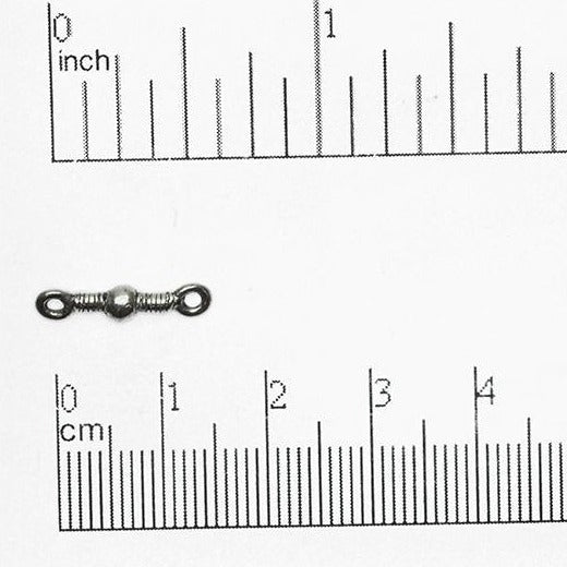 16mm x 3mm Ball and Rope Connector - Made of Pewter - Sold Individually - CBS670