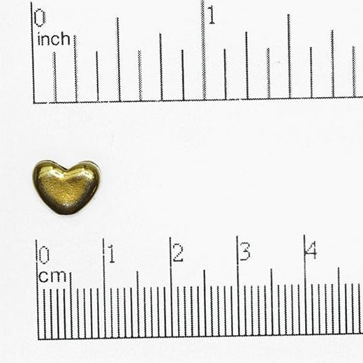 8mm Solid Heart Bead - Made of Pewter - Sold Individually - CBS691