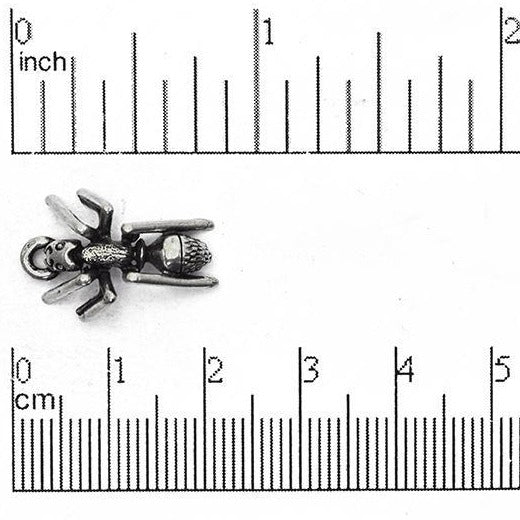 18mm x 13mm Large Ant Charm - Made of Pewter - Sold Individually - CBS1513
